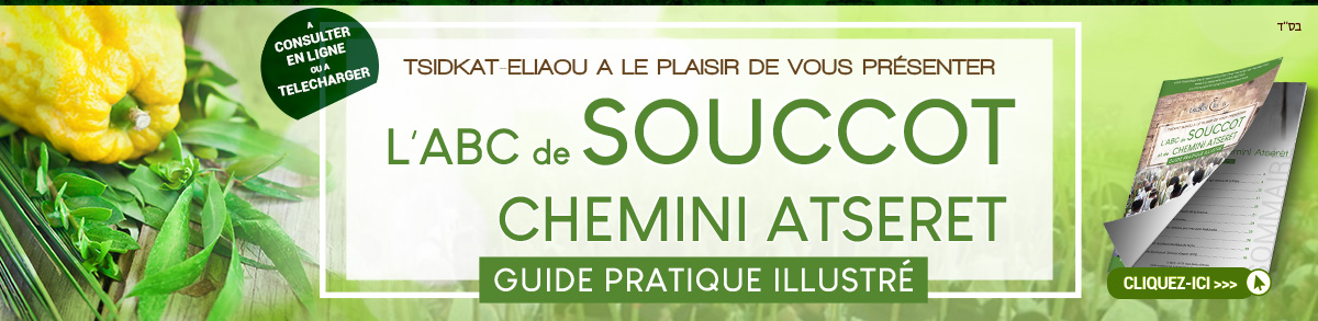 Découvrez l'Abc de Souccot - Chemini Atseret - Guide pratique illustré